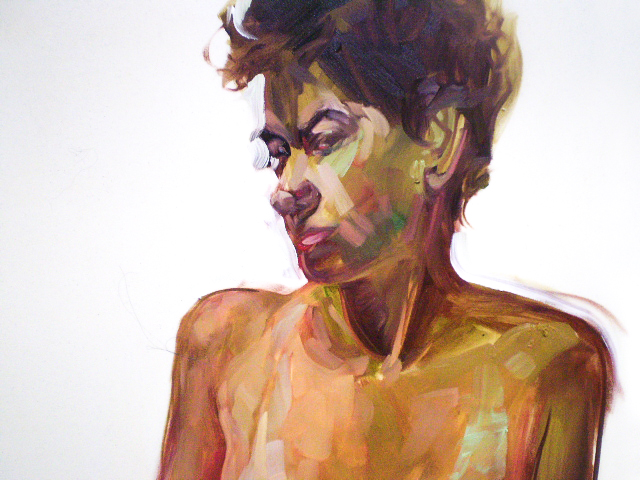 This is a painting of a former classmate of mine from Pratt named Jessica LaPlante.