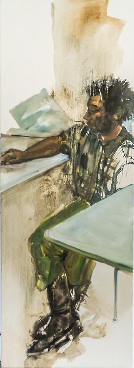 This was a painting of a fellow student. I'm not sure where this painting ended up.